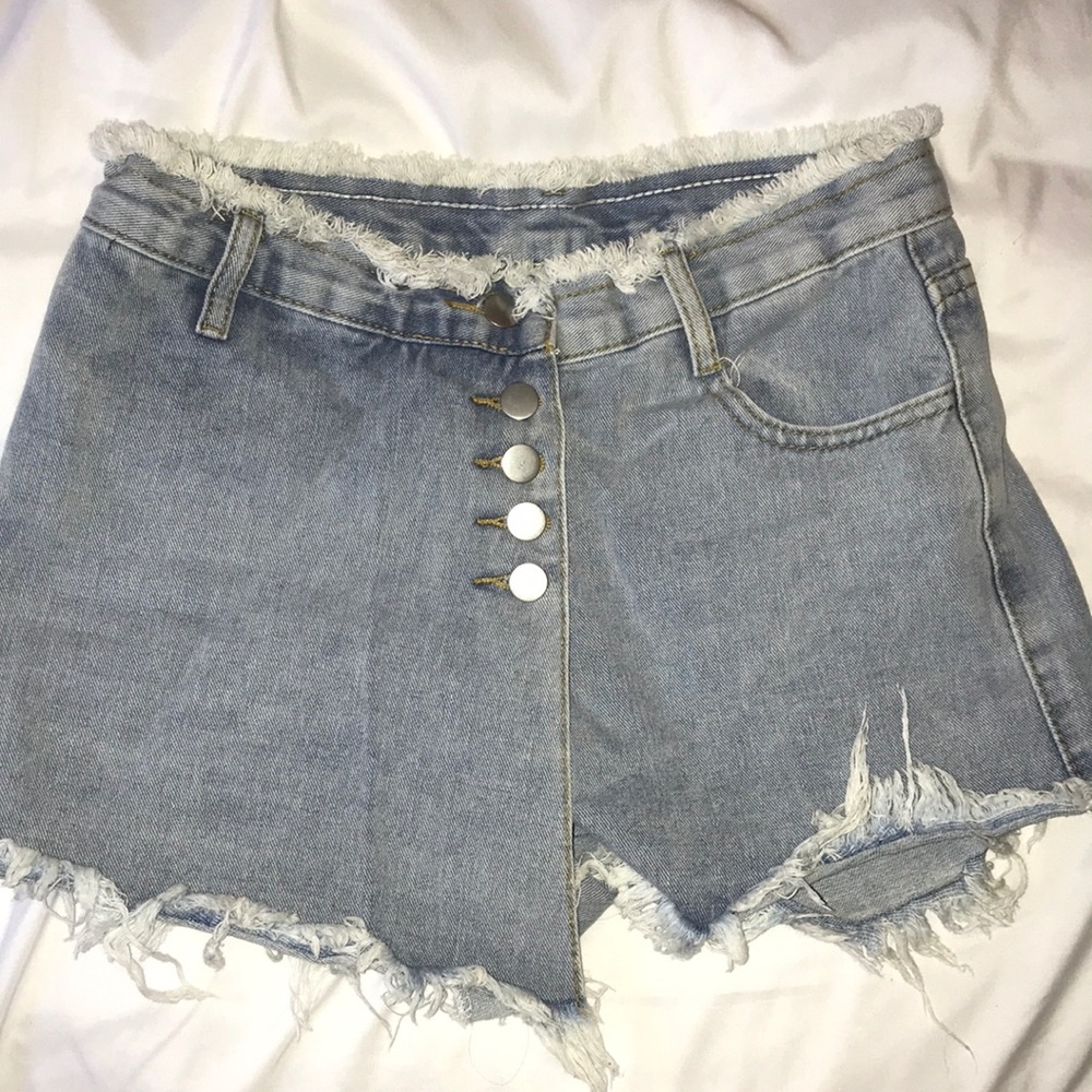 cute and casual denim skort